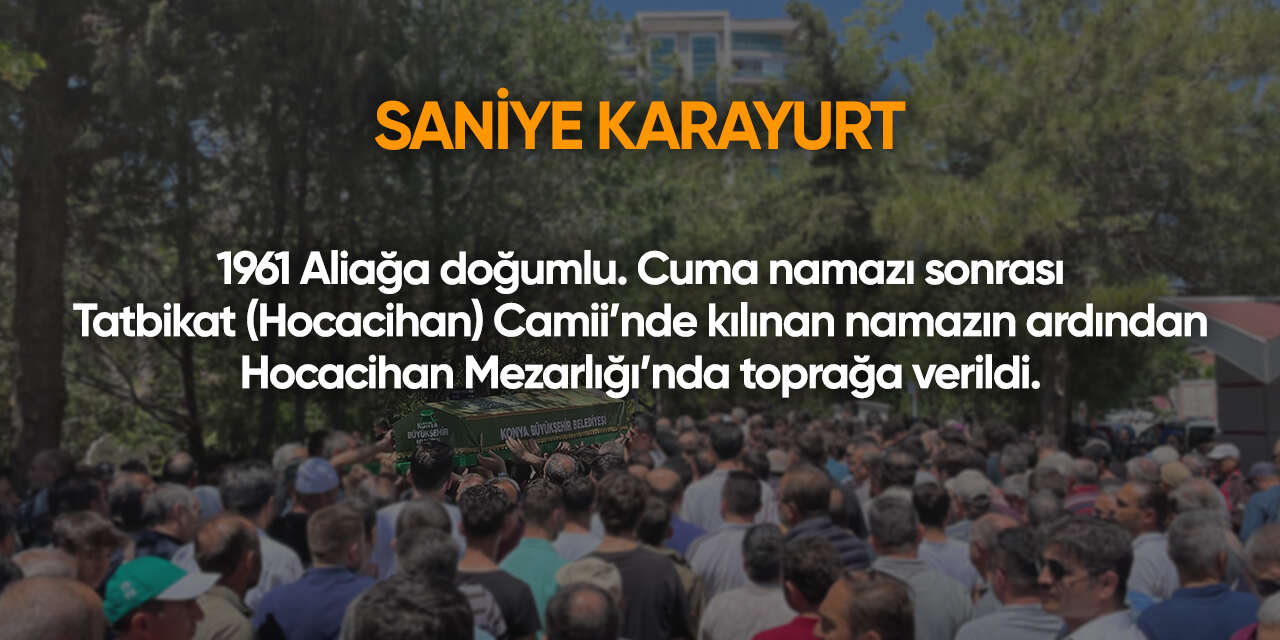 Konya'da bugün vefat edenler | 5 Haziran 2026 26